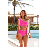 Eliška | Vysoký pas bikiny s jedním ramenem