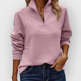 Růžena | Elegantní svetr s polo zipem