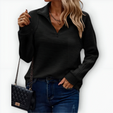 Růžena | Elegantní svetr s polo zipem
