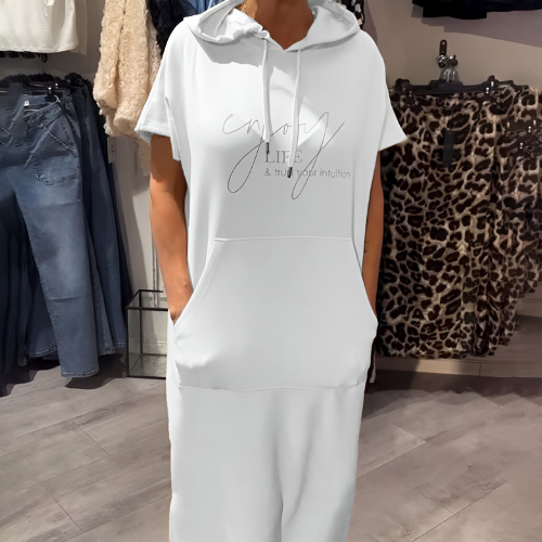 Nela | Casual šaty s kapucí