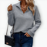 Růžena | Elegantní svetr s polo zipem