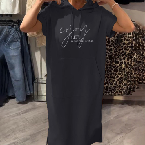 Nela | Casual šaty s kapucí