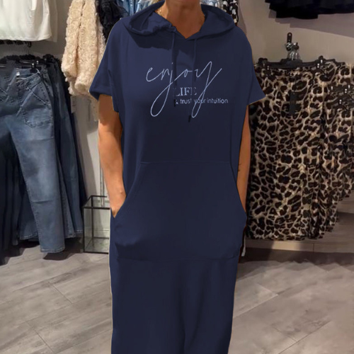 Nela | Casual šaty s kapucí