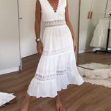 LAURA | Krajková šaty s výstřihem do V