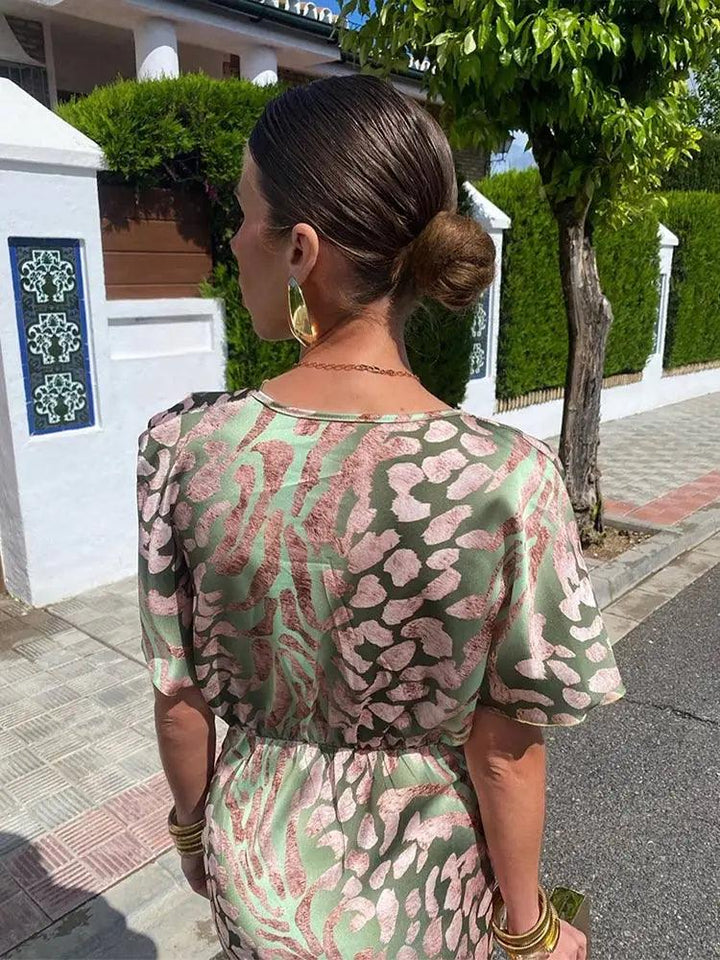 Laura | Květinové šaty s plisováním