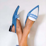 Růžena | Modré slingback loaferky