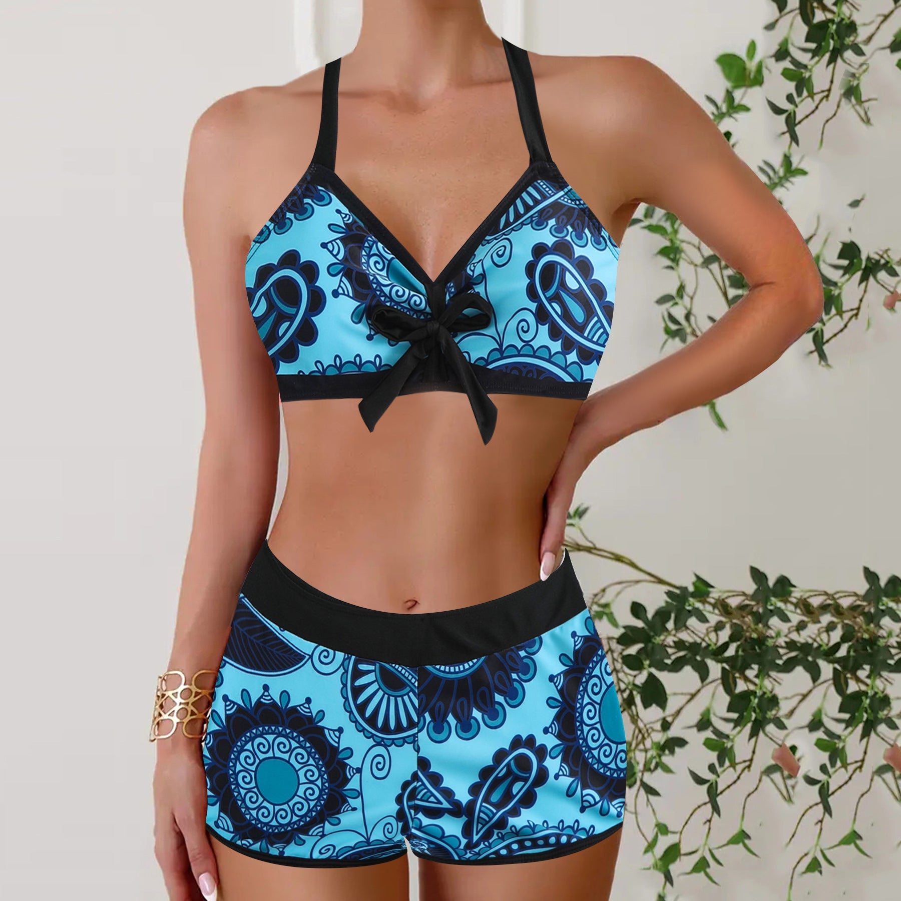 Adéla | Bikinisada s květinovým potiskem a boyshort