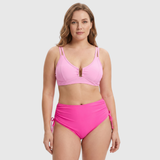 Růžena | Vysoký Pas Bikini s U-Tvarovaným Topem
