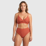 Barbora | Vysoký pas Bikini s hravým V-výstřihem