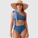 Eliška | Vysoký pas bikiny s jedním ramenem