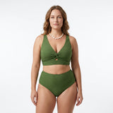 Věra | Žebrované bikiny s vysokým pasem