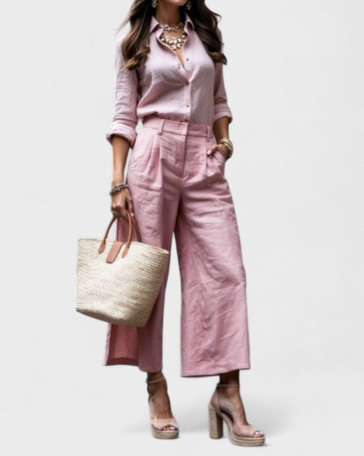 Viktorie | Stylový casual outfit v růžové barvě