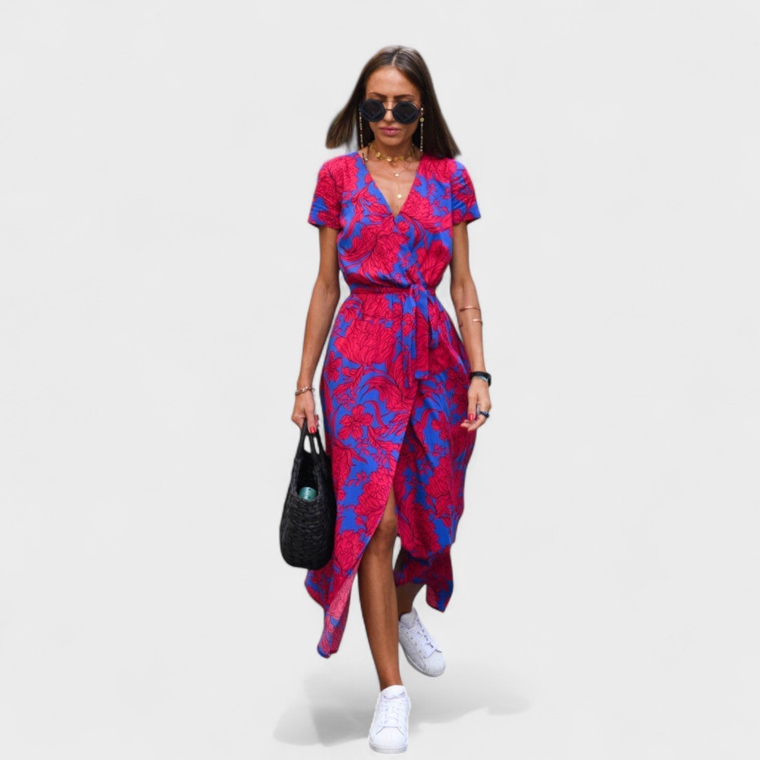 TEREZA | Boho Chic šaty v růžové barvě