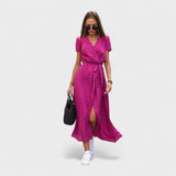 TEREZA | Boho Chic šaty v růžové barvě