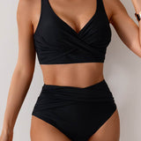 Lívia | Bikiny s vysokým pasem a twist detailem
