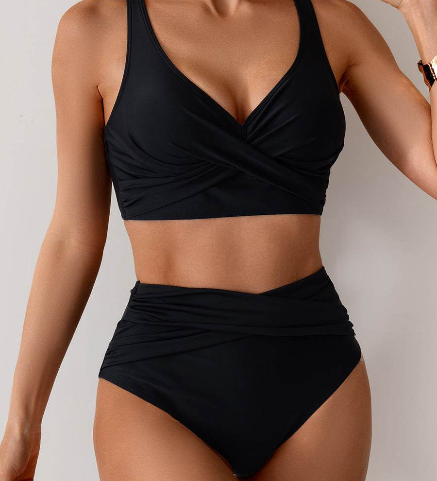 Lívia | Bikiny s vysokým pasem a twist detailem