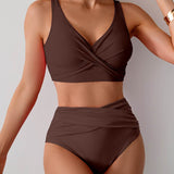 Lívia | Bikiny s vysokým pasem a twist detailem