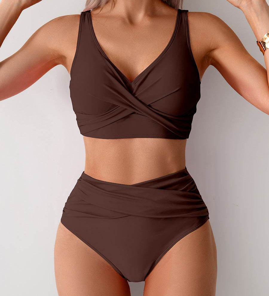 Lívia | Bikiny s vysokým pasem a twist detailem