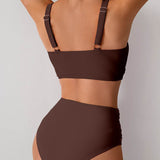 Lívia | Bikiny s vysokým pasem a twist detailem