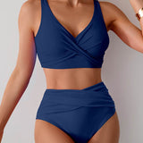 Lívia | Bikiny s vysokým pasem a twist detailem