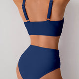 Lívia | Bikiny s vysokým pasem a twist detailem