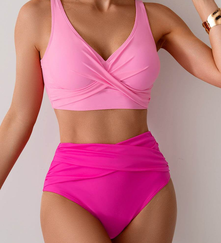 Lívia | Bikiny s vysokým pasem a twist detailem