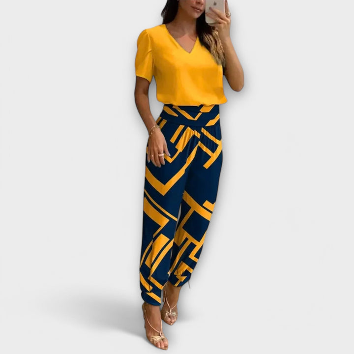Růžena | Elegantní souprava topu a kalhot