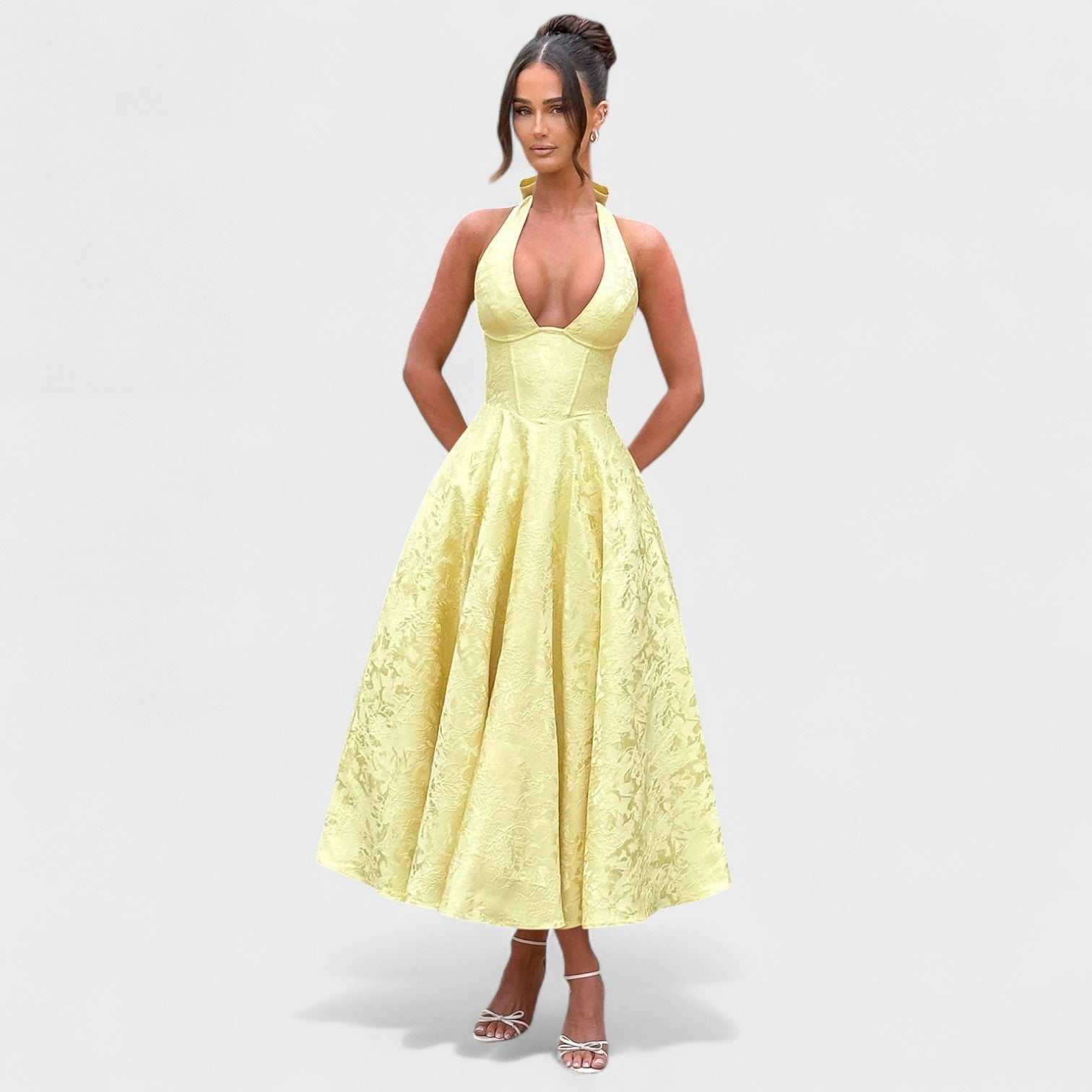 Laura | Texturované midi šaty