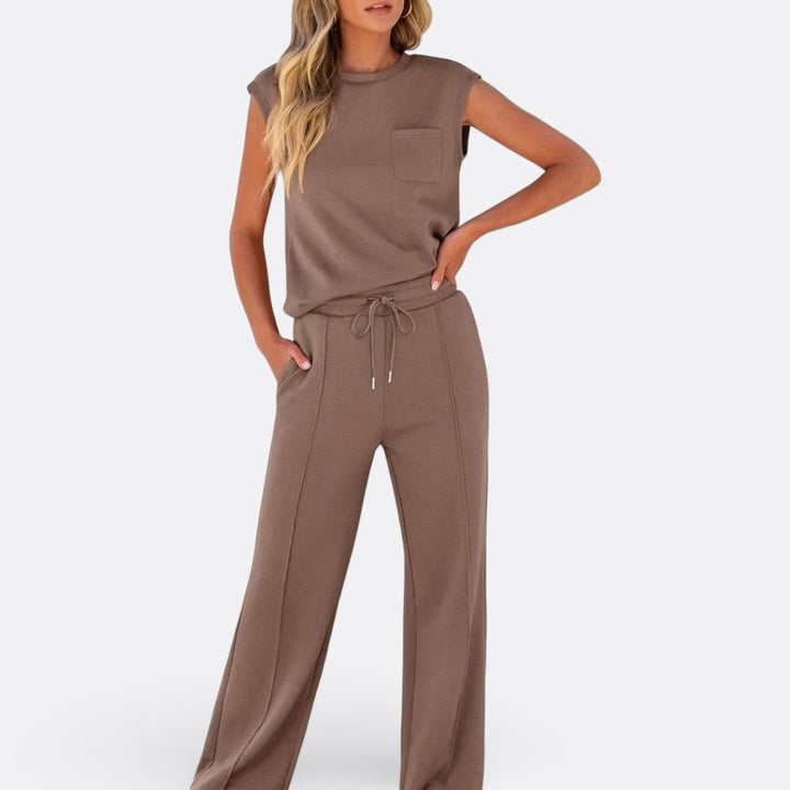 Růžena | Souprava Casual z Měkké Tkaniny Lounge